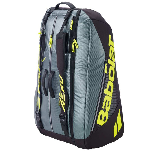 Babolat Pure Aero 12 Racquet Bag Gen 9 (Metalic Grey/Black/Yellow)