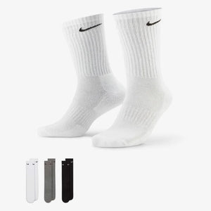 Nike Everyday Cushioned Training Crew Socks 3 Pairs (Multi-Color)