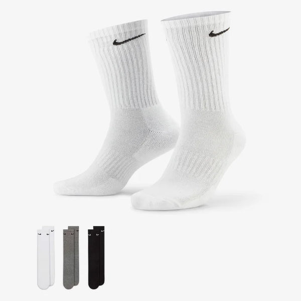 Nike Everyday Cushioned Training Crew Socks 3 Pairs (Multi-Color)
