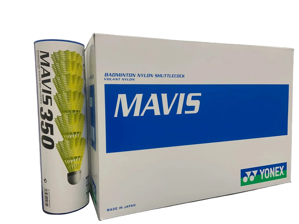 Yonex Mavis 350 Nylon Badminton Shuttlecocks Case (10 cans of 6)