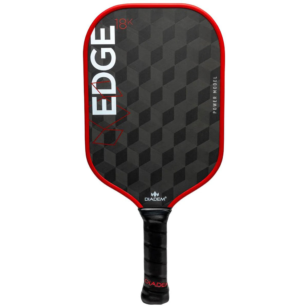 Diadem Edge 18K Power Pickleball Racket (Red)