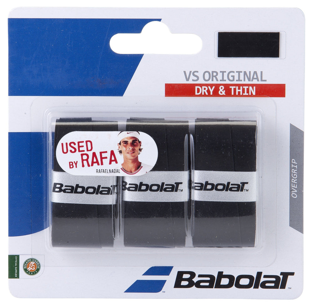 Babolat VS Original Overgrip 3 Pack (Black)