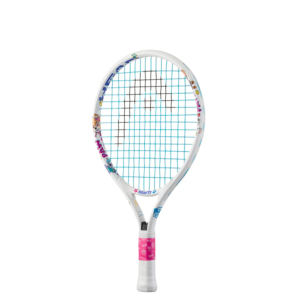Head Kids' Paw Patrol 17 Tennis Racquet with Free Cover (White)