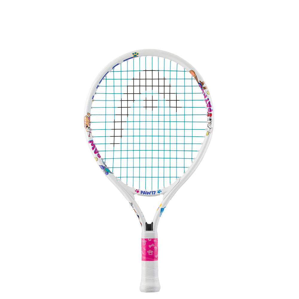Head Kids' Paw Patrol 17 Tennis Racquet with Free Cover (White)