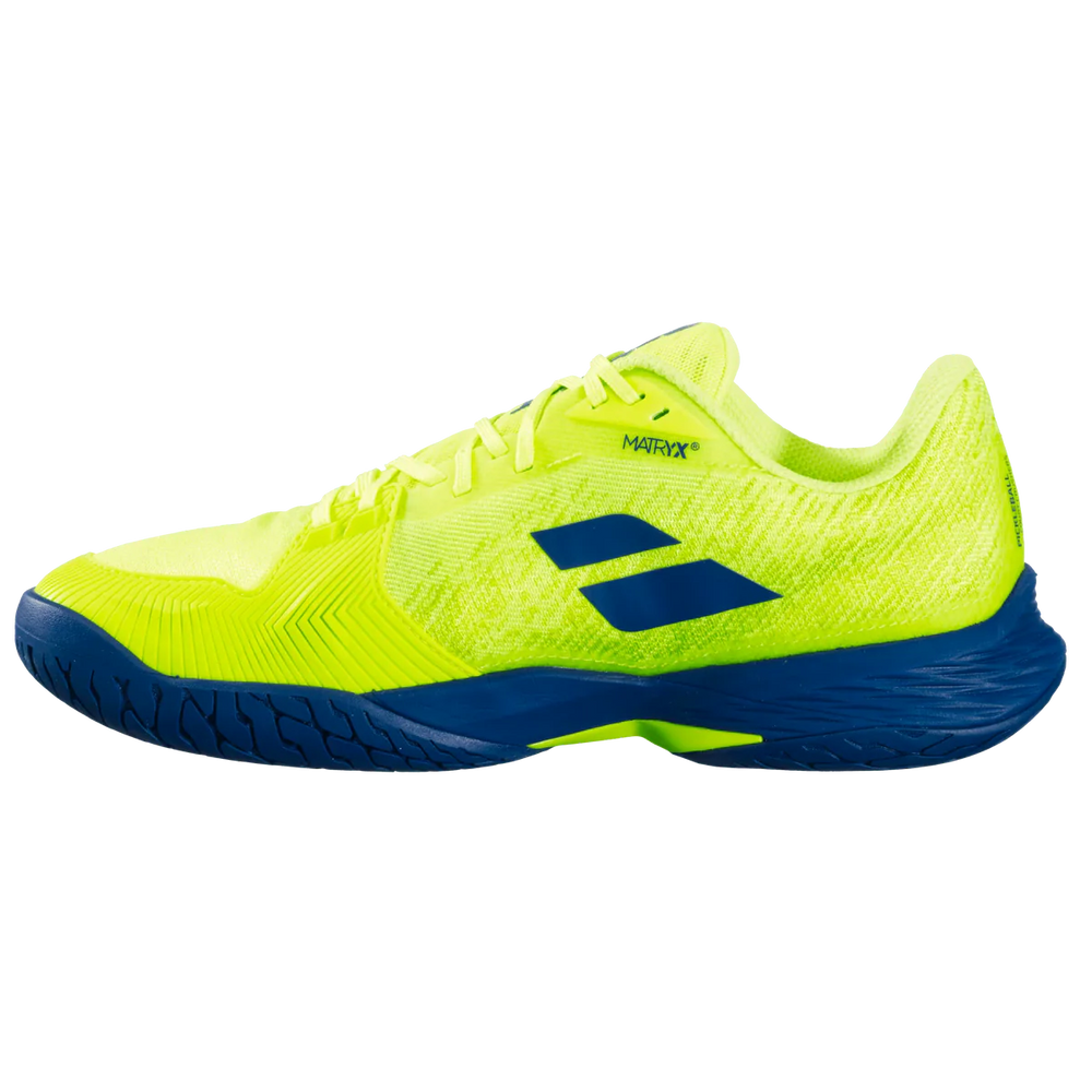 Babolat Jet Mach Men's Pickleball Shoes (Fluo Yellow/Estate Blue)