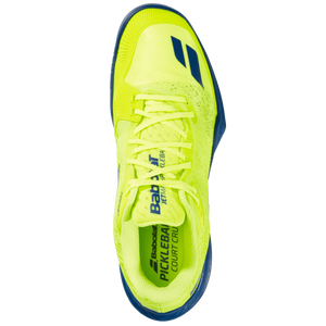 Babolat Jet Mach Men's Pickleball Shoes (Fluo Yellow/Estate Blue)
