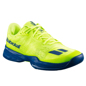 Babolat Jet Mach Men's Pickleball Shoes (Fluo Yellow/Estate Blue)
