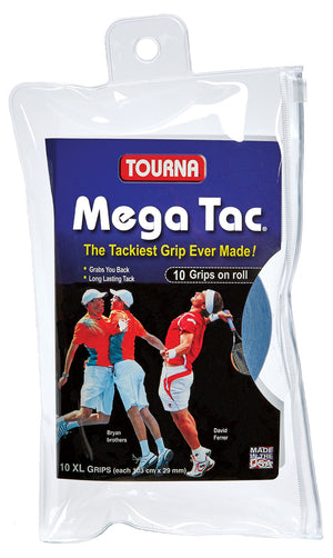 Tourna Mega Tac Overgrip 10‑Pack