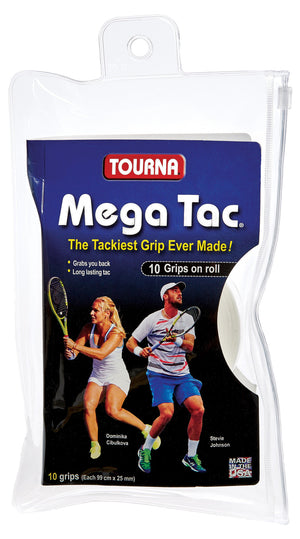 Tourna Mega Tac Overgrip 10‑Pack