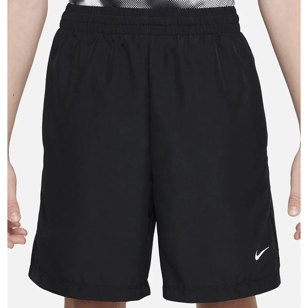 Nike Juniors' Dri-FIT Multi Woven Club Short (Black/White)