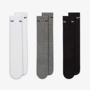 Nike Everyday Cushioned Training Crew Socks 3 Pairs (Multi-Color)