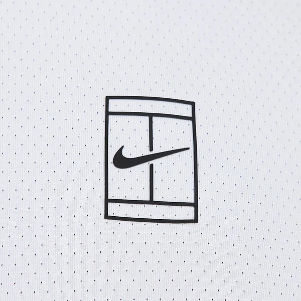 Nike Men's  Advantage Court Dri-FIT Tennis Top (White/Black)