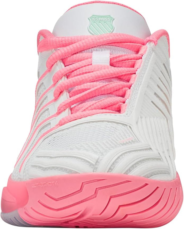 K-Swiss Ultrashot 4 Women's Tennis Shoe (White/Neon Pastel Pink/Hot Neon Pink)