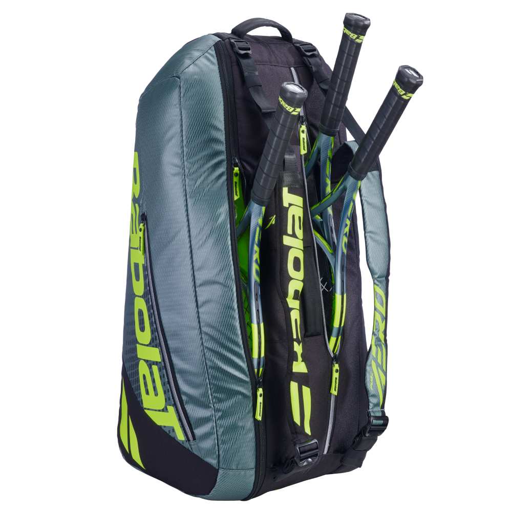 Babolat Pure Aero 6 Racquet Bag Gen 9 (Metalic Grey/Black/Yellow)