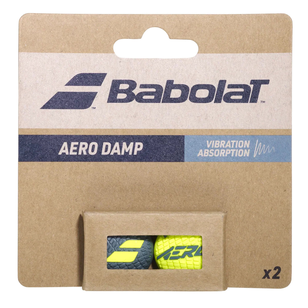 Babolat Aero Damp Vibration Dampener (Grey/Yellow) (2026)