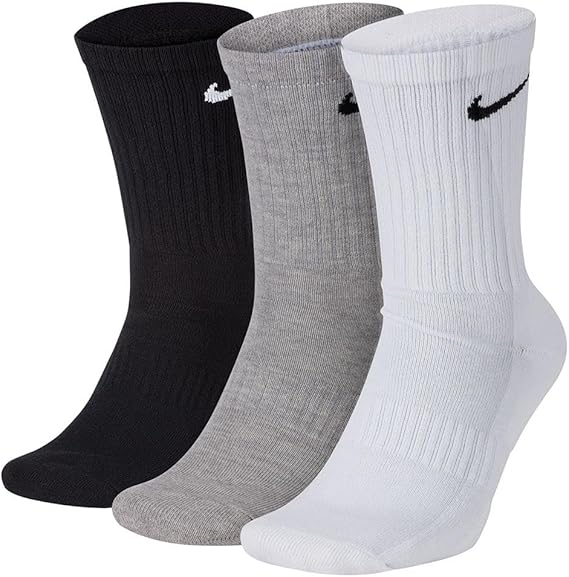 Nike Everyday Cushioned Training Crew Socks 3 Pairs (Multi-Color)