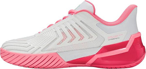 K-Swiss Ultrashot 4 Women's Tennis Shoe (White/Neon Pastel Pink/Hot Neon Pink)