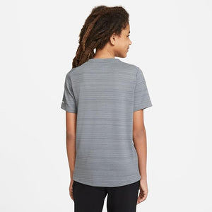 Nike Dri-FIT Miler Boys' Training top (Smoke/Grey)