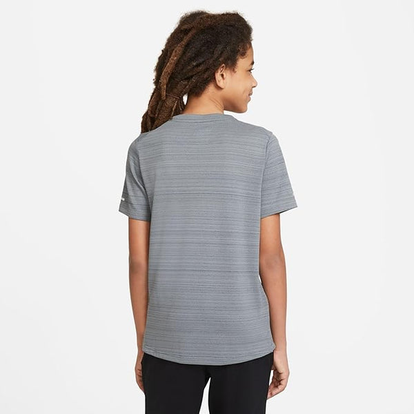 Nike Dri-FIT Miler Boys' Training top (Smoke/Grey)