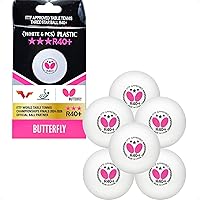 Butterfly R40+ Table Tennis Balls 40mm White