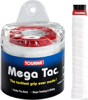 Tourna Mega Tac Extra Tacky Overgrip, 30-Pack