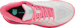 K-Swiss Ultrashot 4 Women's Tennis Shoe (White/Neon Pastel Pink/Hot Neon Pink)