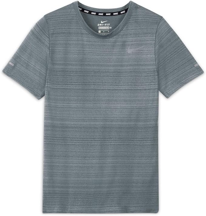 Nike Dri-FIT Miler Boys' Training top (Smoke/Grey)