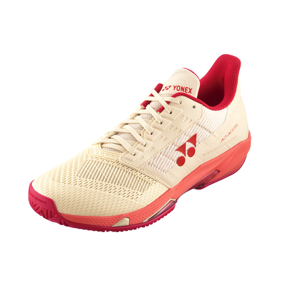 Yonex Power Cushion AD Accel Women's Tennis Shoe (Beige/Pink)