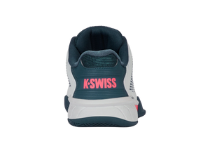 K-Swiss Hypercourt Express  2 Junior's Tennis Shoe (White/ Stargazer/Neon Blaze)