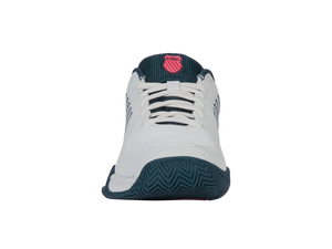 K-Swiss Hypercourt Express  2 Junior's Tennis Shoe (White/ Stargazer/Neon Blaze)