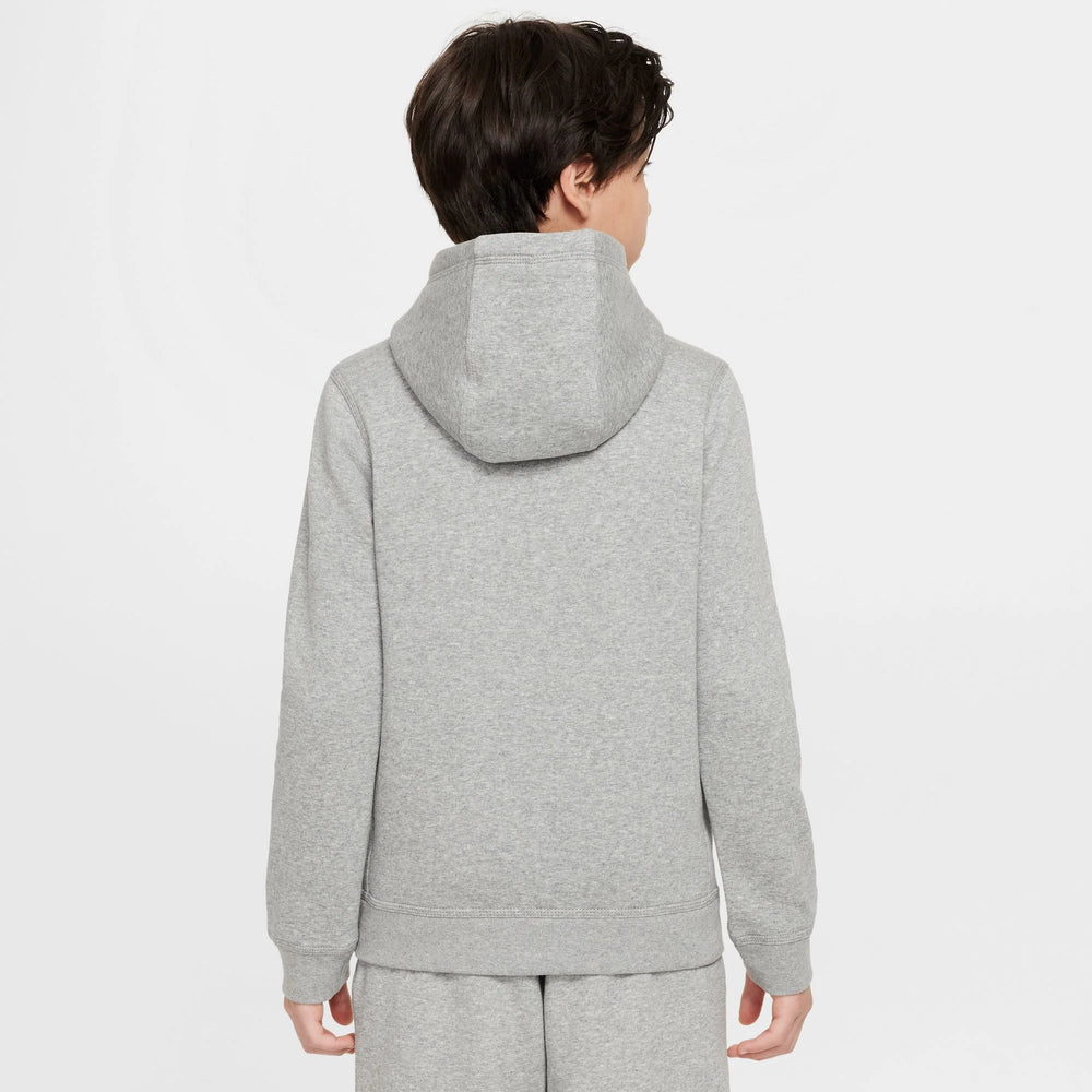 Nike Kids Sportswear Club Fleece Hoodie 'Heather Grey'