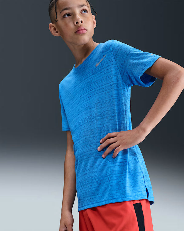 Nike Dri-FIT Miler Boys' Training top (Light Photo Blue)