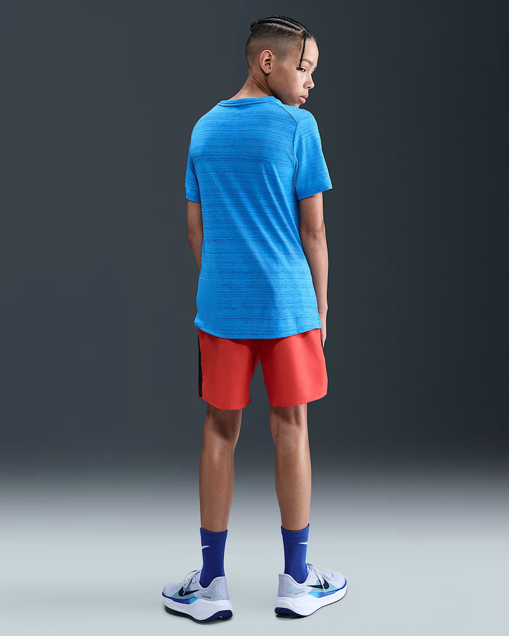Nike Dri-FIT Miler Boys' Training top (Light Photo Blue)