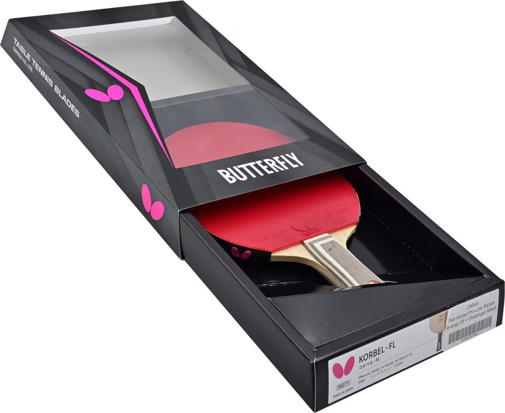 Butterfly Petr Korbel Pro-Line Racket + Tenergy 05 + Challenger Attack