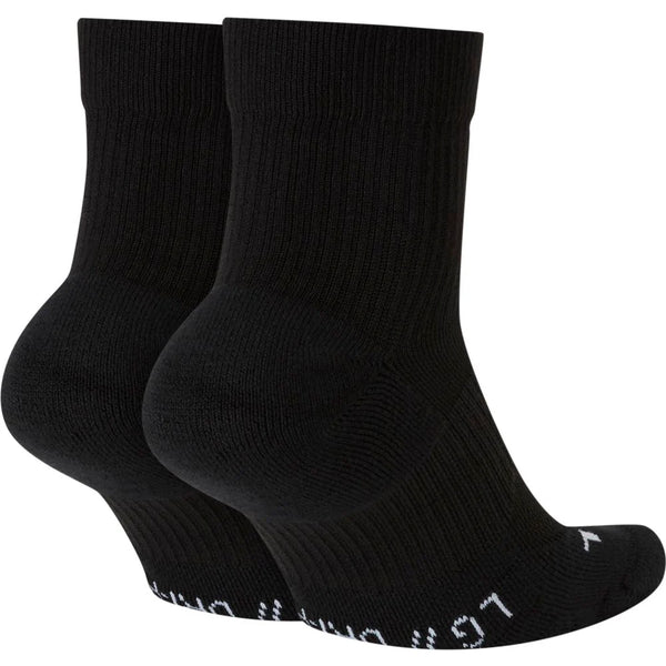 Nike Court Multiplier Max Socks 2 Pack (Black) (Ankle)
