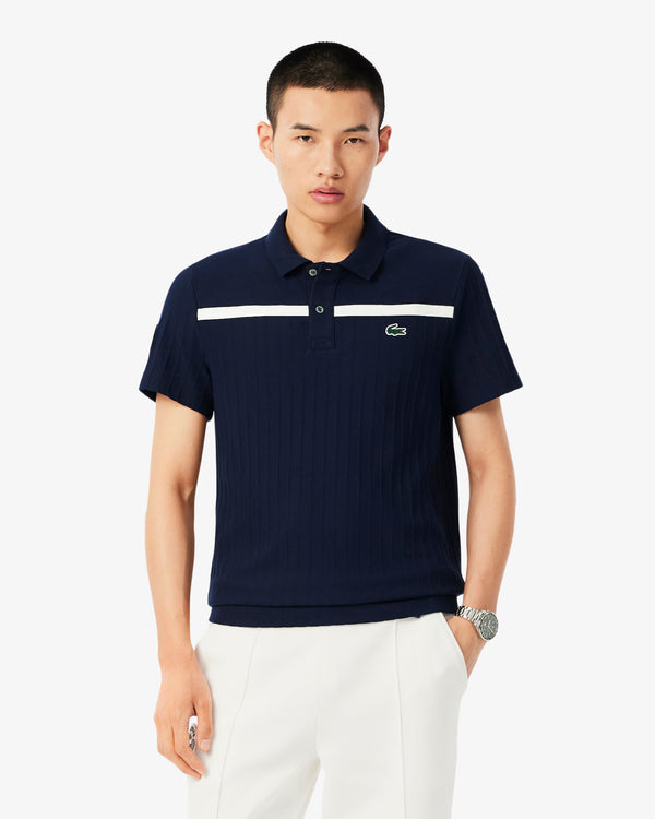Lacoste Men's Ultra Dry Badge Accent Tennis Heritage Polo