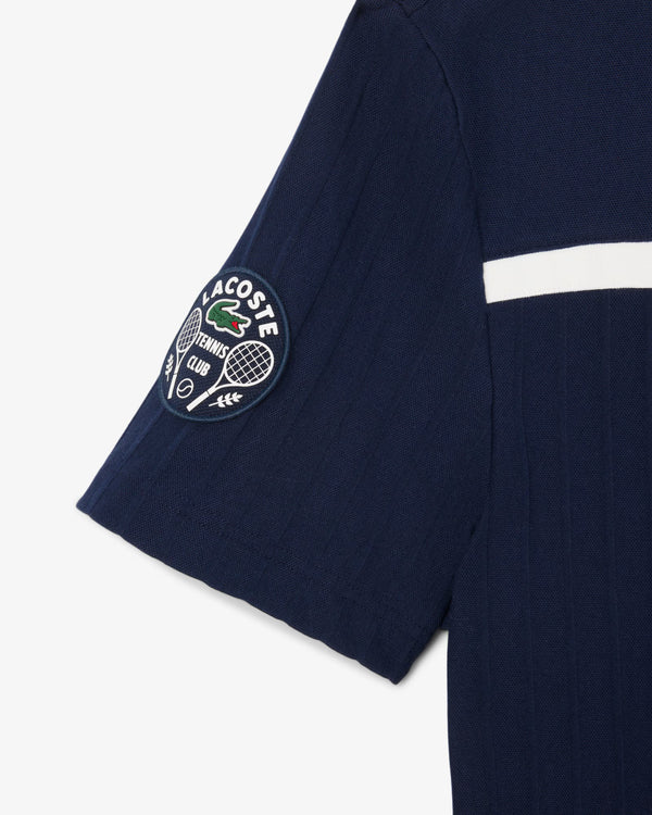 Lacoste Men's Ultra Dry Badge Accent Tennis Heritage Polo