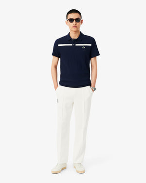 Lacoste Men's Ultra Dry Badge Accent Tennis Heritage Polo