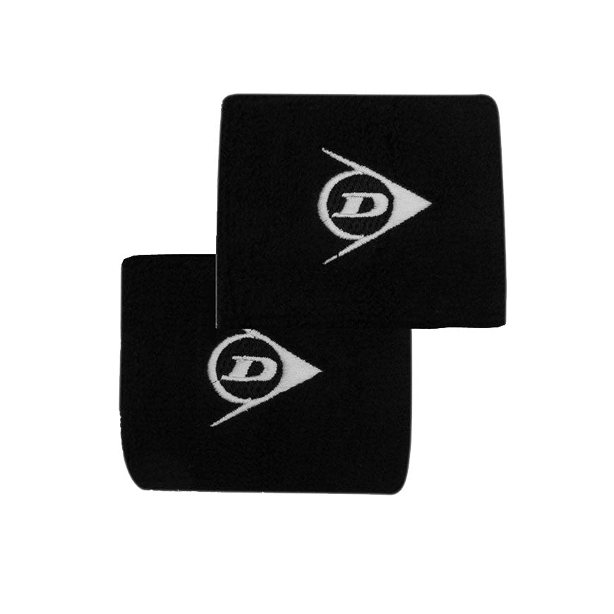 Dunlop Tennis Wristbands 2 Pack (Black)