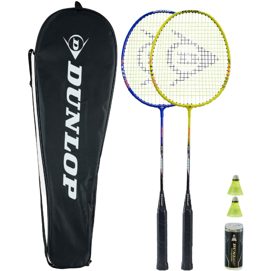 Dunlop Nitro-Star SSX 1.0 Racket - 2 Player Badminton Set