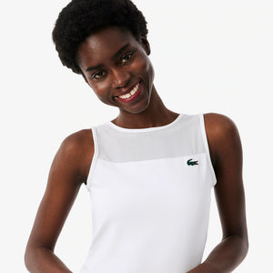 Lacoste Dual Fabric Pleated Stretch Tennis Dress