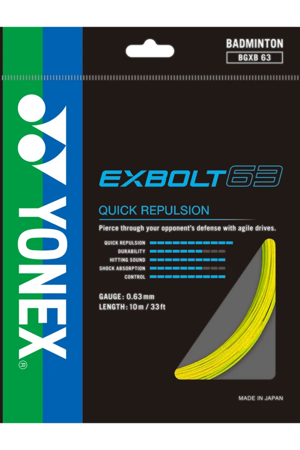Yonex BG Exbolt 63 Badminton String