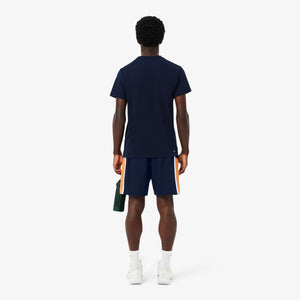 Lacoste Men's Lightweight Colorblock Stripe Tennis Shorts