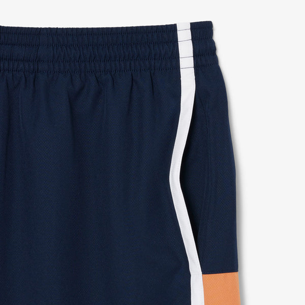 Lacoste Men's Lightweight Colorblock Stripe Tennis Shorts
