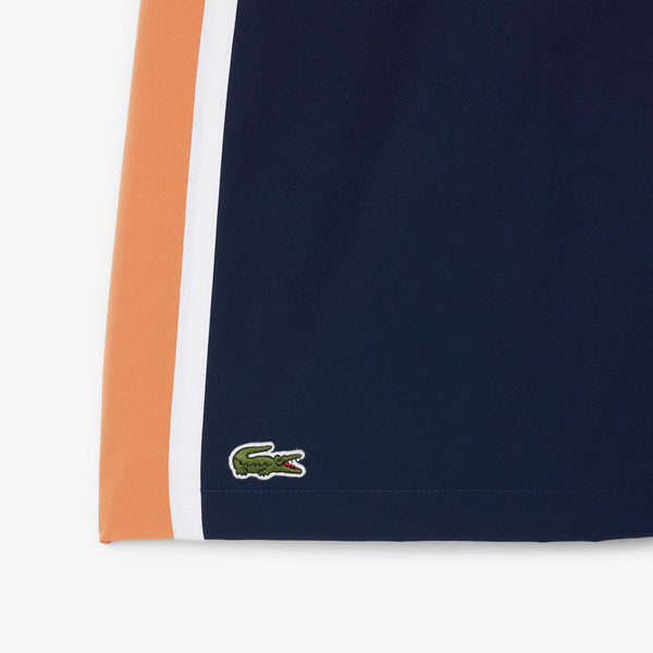 Lacoste Men's Lightweight Colorblock Stripe Tennis Shorts