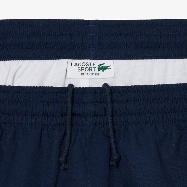 Lacoste Men's Lightweight Colorblock Stripe Tennis Shorts