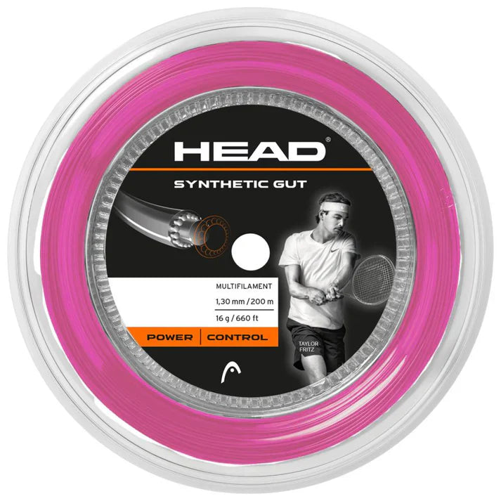 [HALF-SET] Head Synthetic Gut Tennis String (Pink) (Reel)