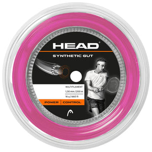 [HALF-SET] Head Synthetic Gut Tennis String (Pink) (Reel)