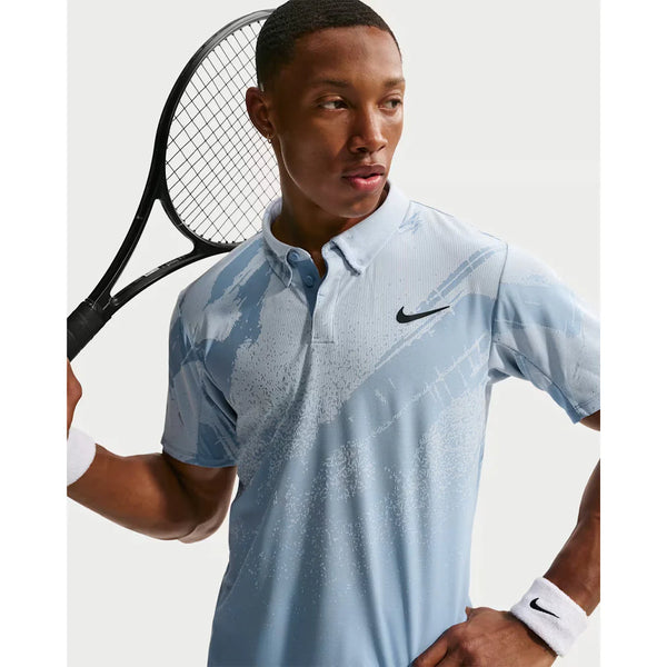 Nike Court Slam Men's Dri-FIT Advantage Tennis Polo - Roland Garros (Blue)
