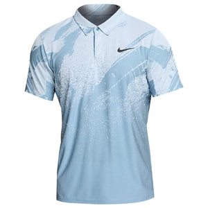 Nike Court Slam Men's Dri-FIT Advantage Tennis Polo - Roland Garros (Blue)